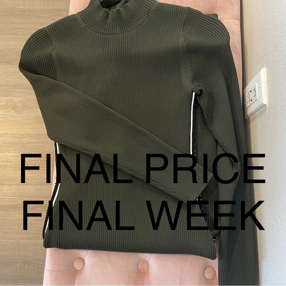 Michael Kors Mock neck logo Sweater Knit Dress